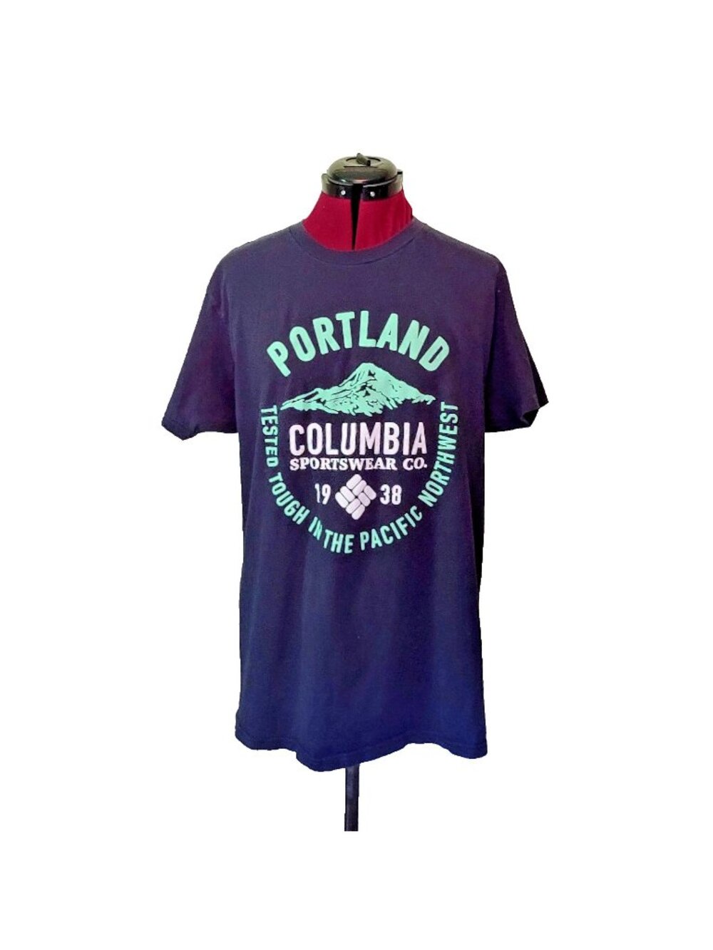 Columbia Sportswear T-Shirt Men Large 1938 Portland Pacific Northwest Graphic Te